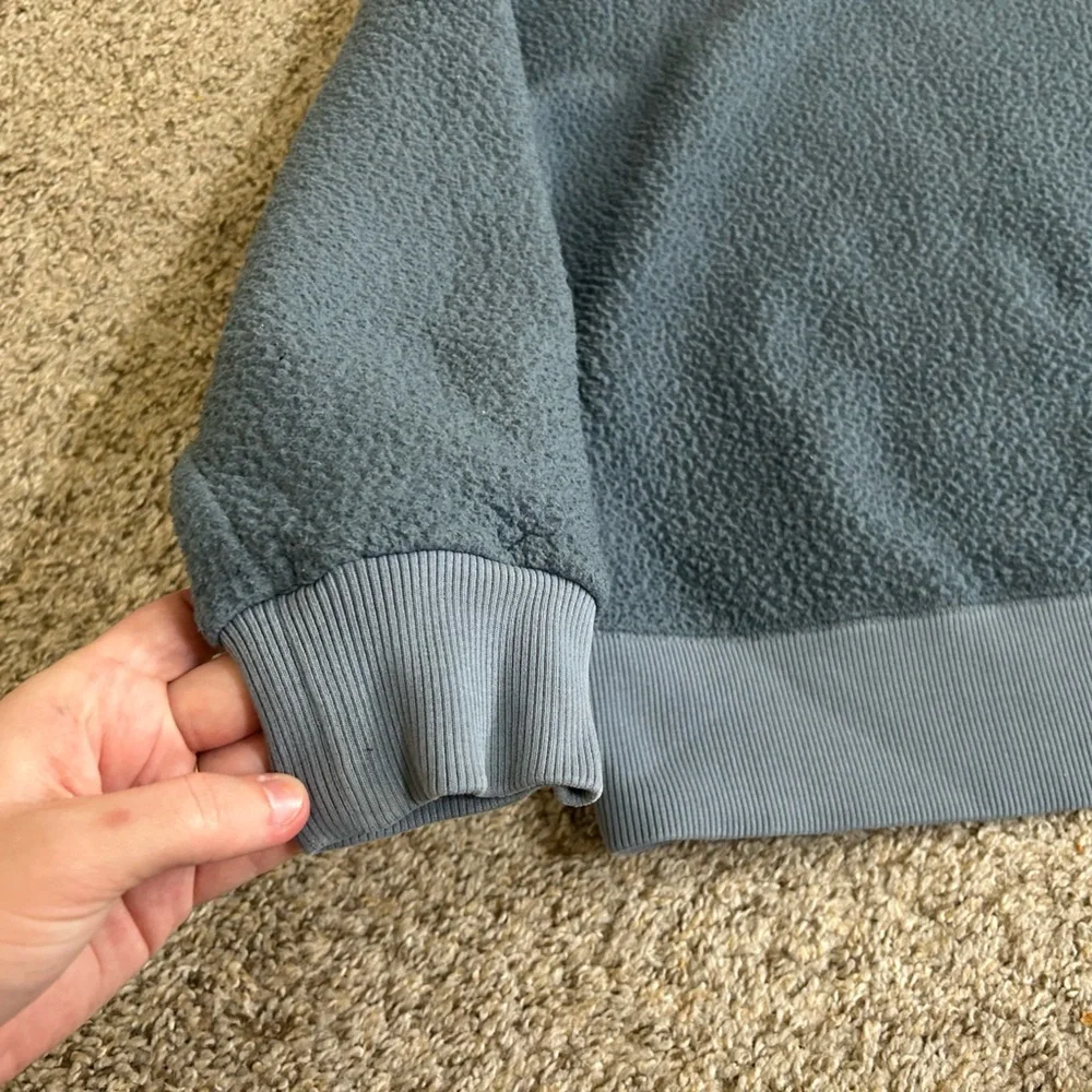 Everlane ReNew Fleece Oversized Crewneck Sweatshirt Women's Size Medium Blue - Picture 4 of 12